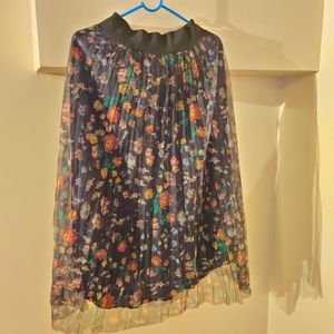 Maxi two layers summer skirt